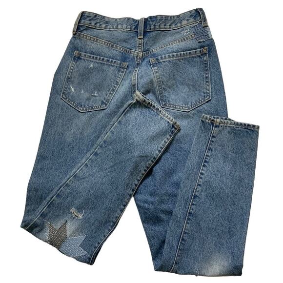 Old Navy Jeans Womens 4 Tall Button Fly OG Straight Extra High Rise Secret Slim - Picture 4 of 13